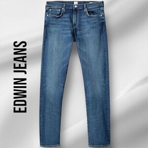 EDWIN Men’s Maddox Slim Fit Jeans in the Size 31X32”  in Stax Blue Color